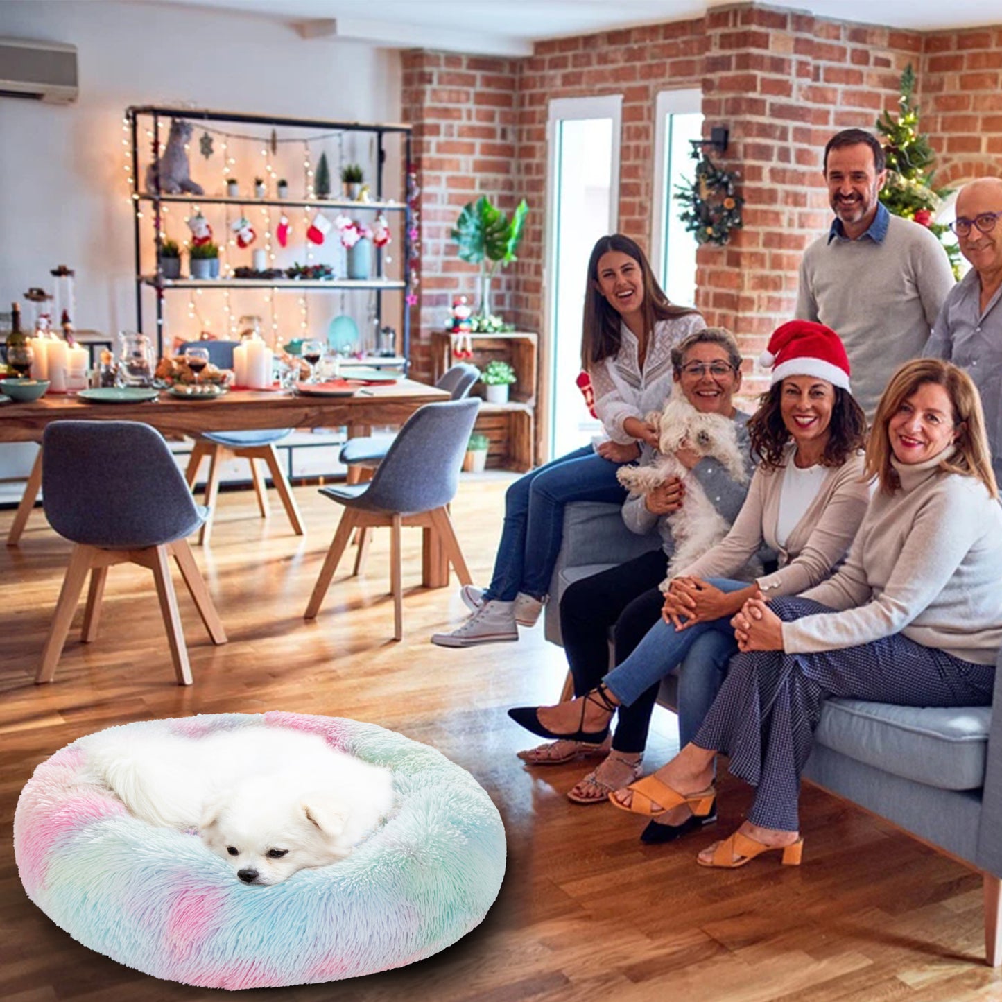 Cama para perro Donut esponjosa y cálida