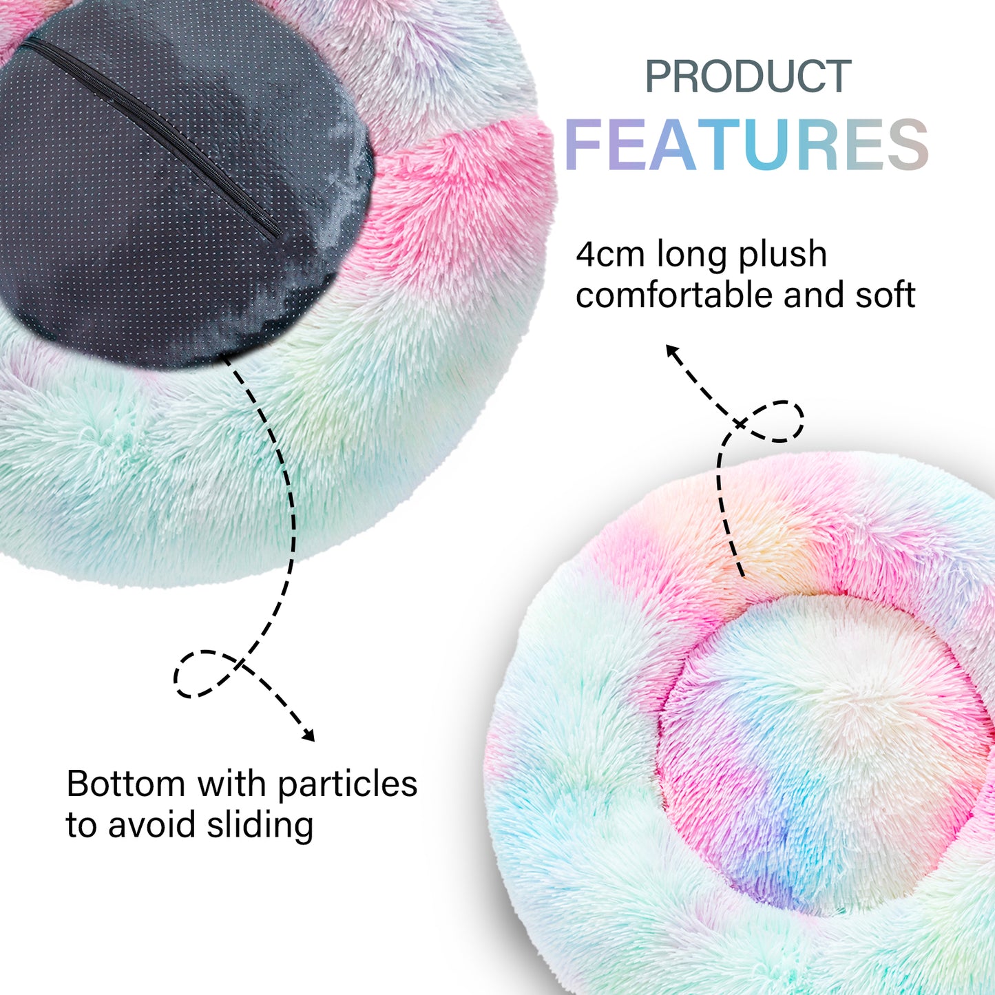 Cama para perro Donut esponjosa y cálida