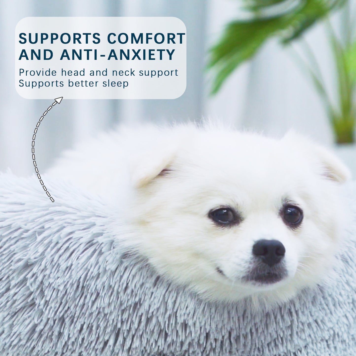 Cama para perro Donut esponjosa y cálida