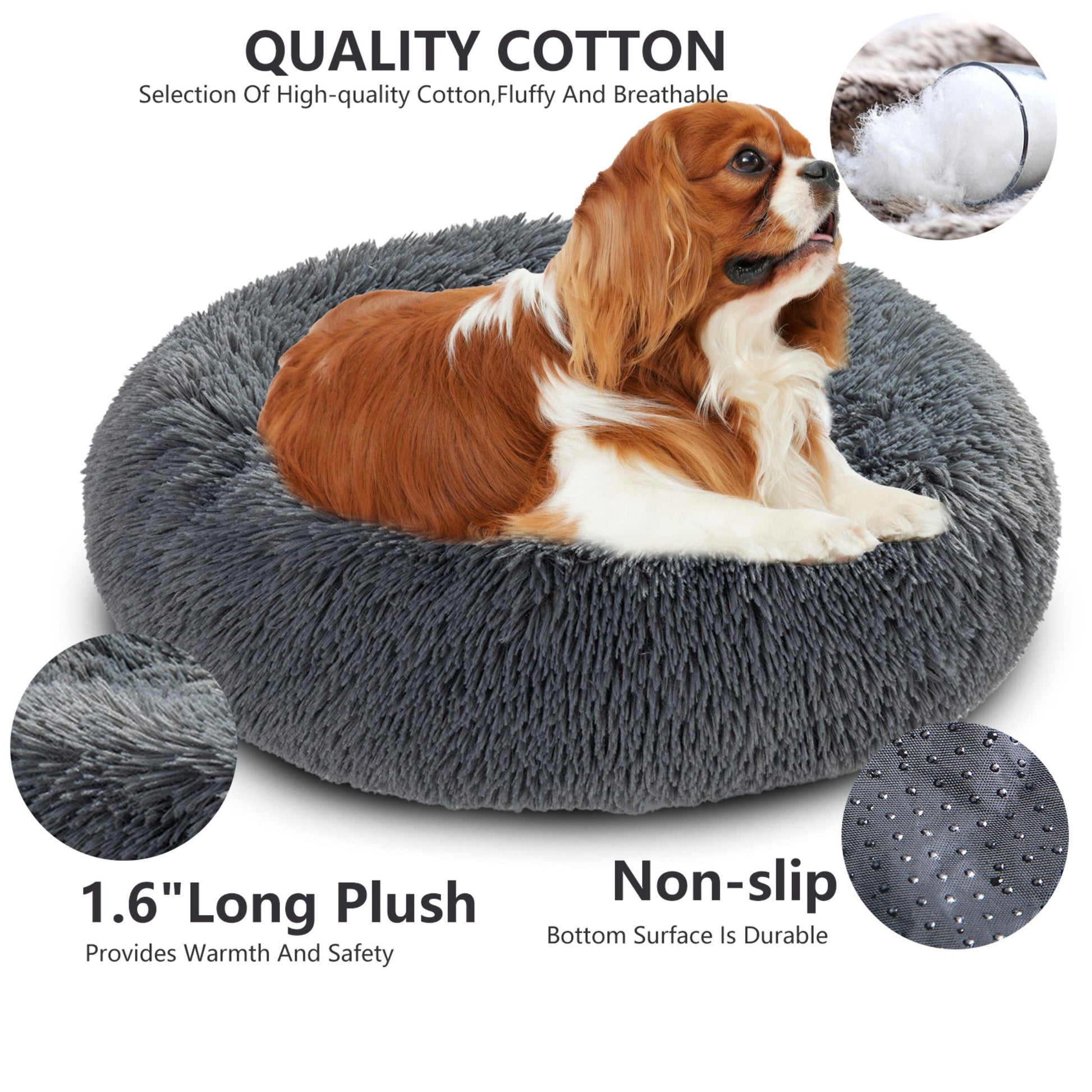 Cama para perro Donut esponjosa y cálida
