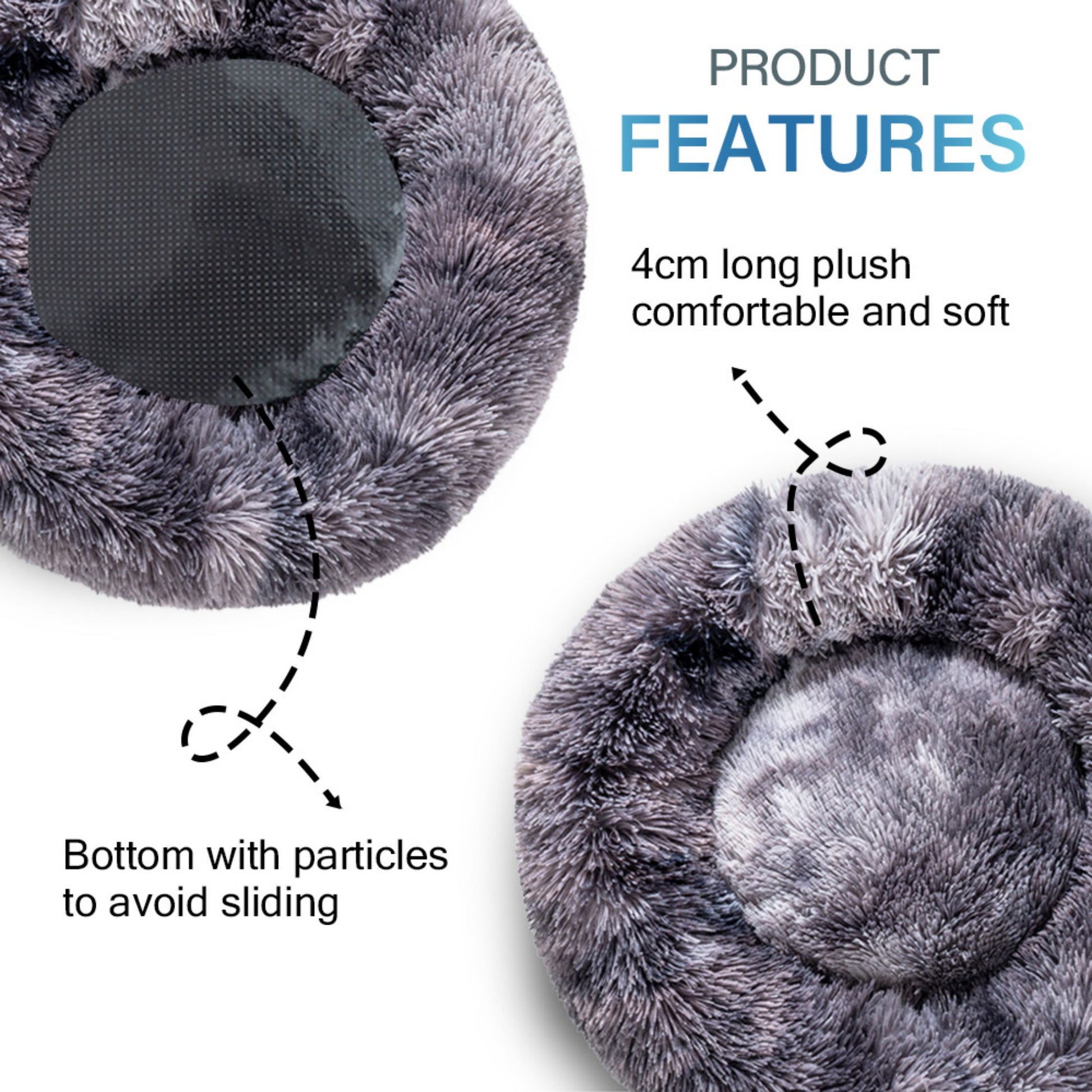 Cama para perro Donut esponjosa y cálida