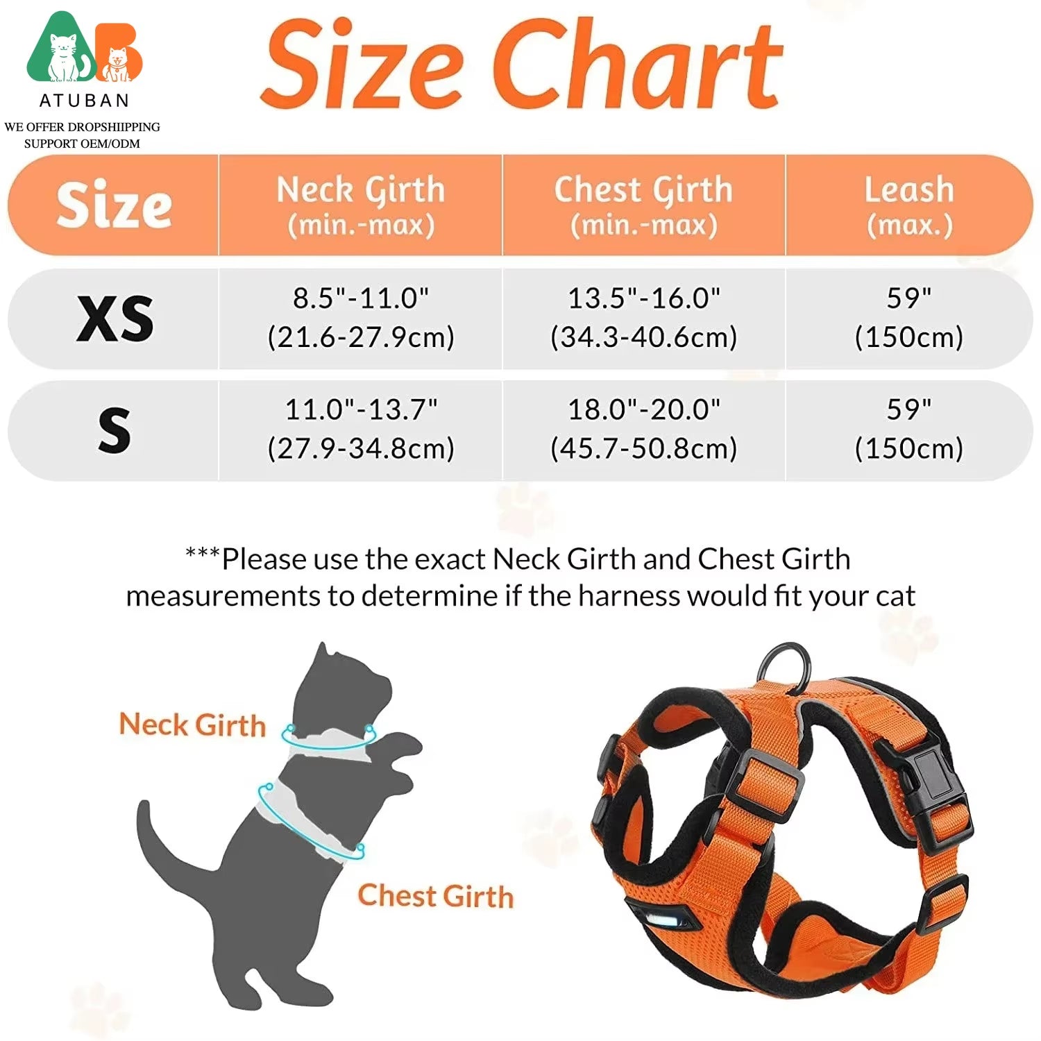 Arnés y correa para gato para  pasear