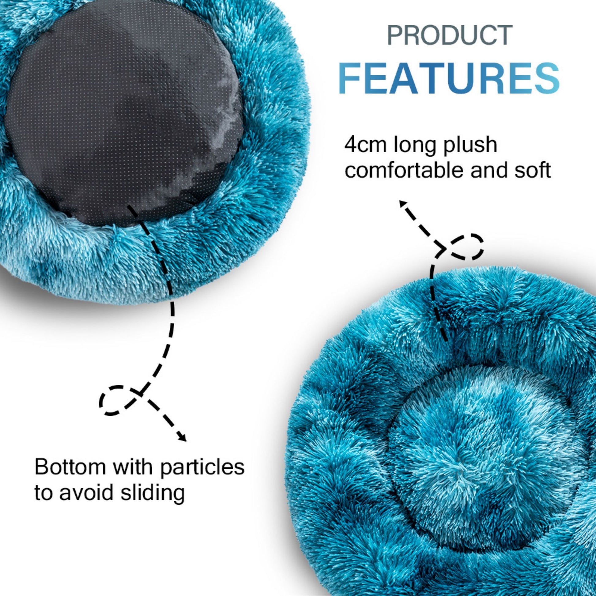 Cama para perro Donut esponjosa y cálida