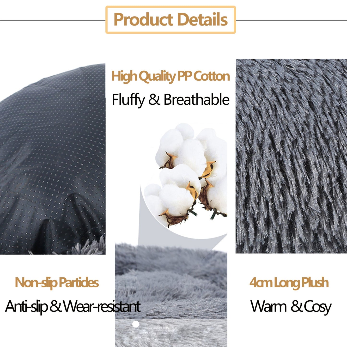 Cama para perro Donut esponjosa y cálida