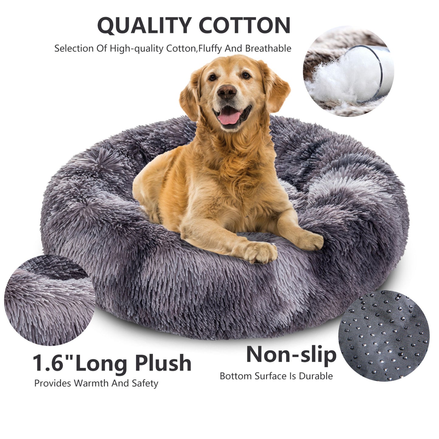 Cama para perro Donut esponjosa y cálida