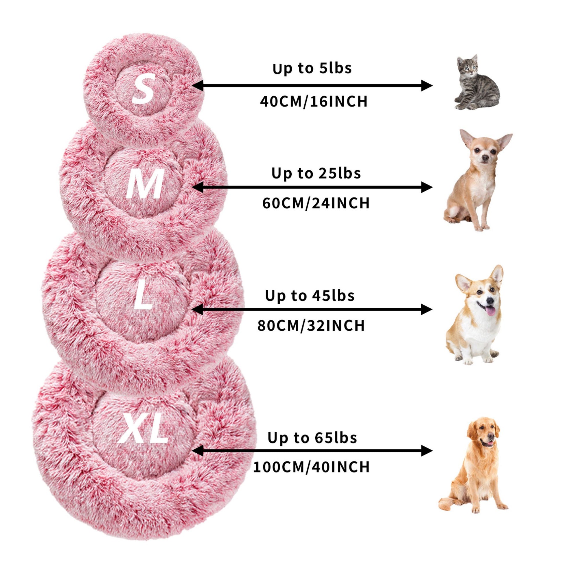 Cama para perro Donut esponjosa y cálida