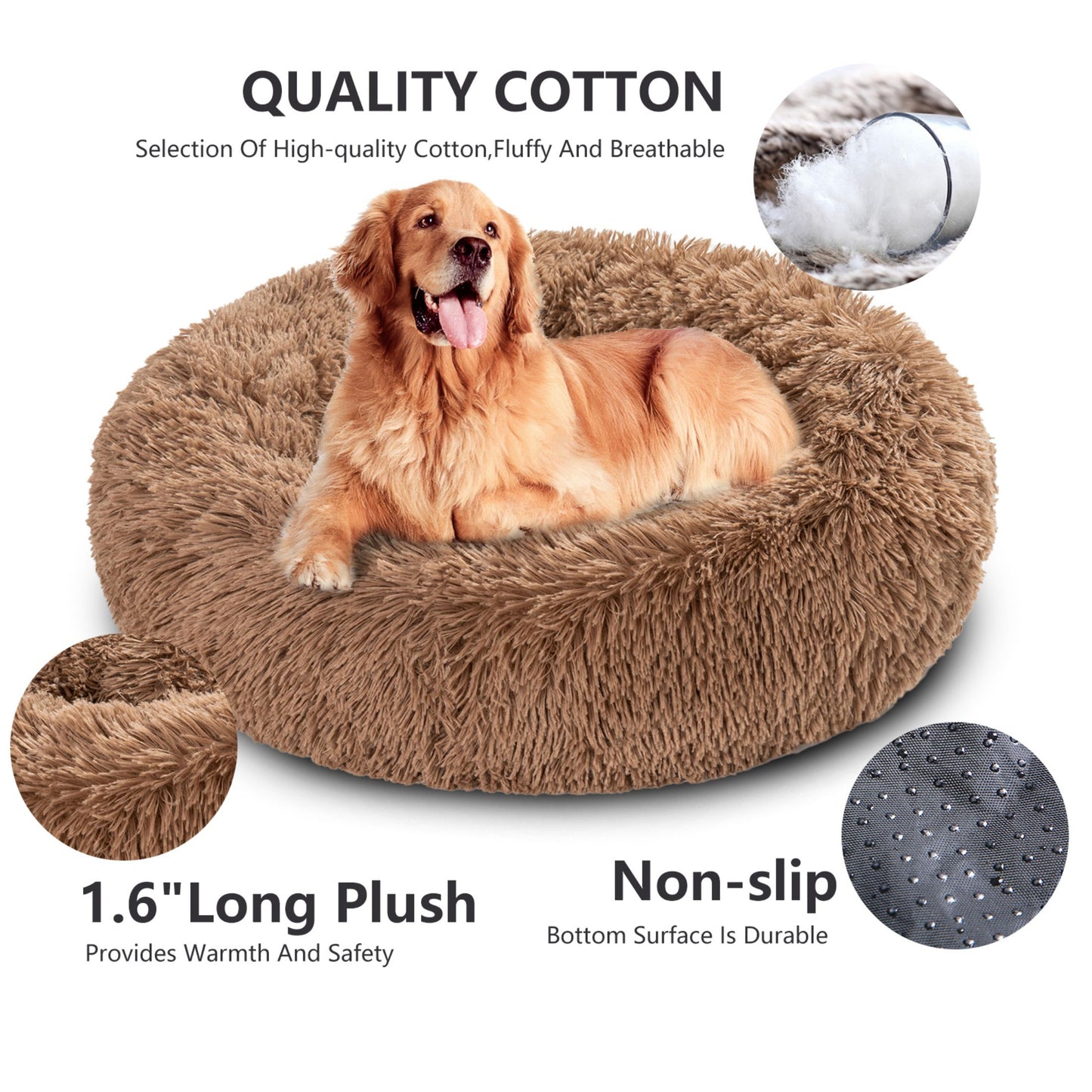 Cama para perro Donut esponjosa y cálida