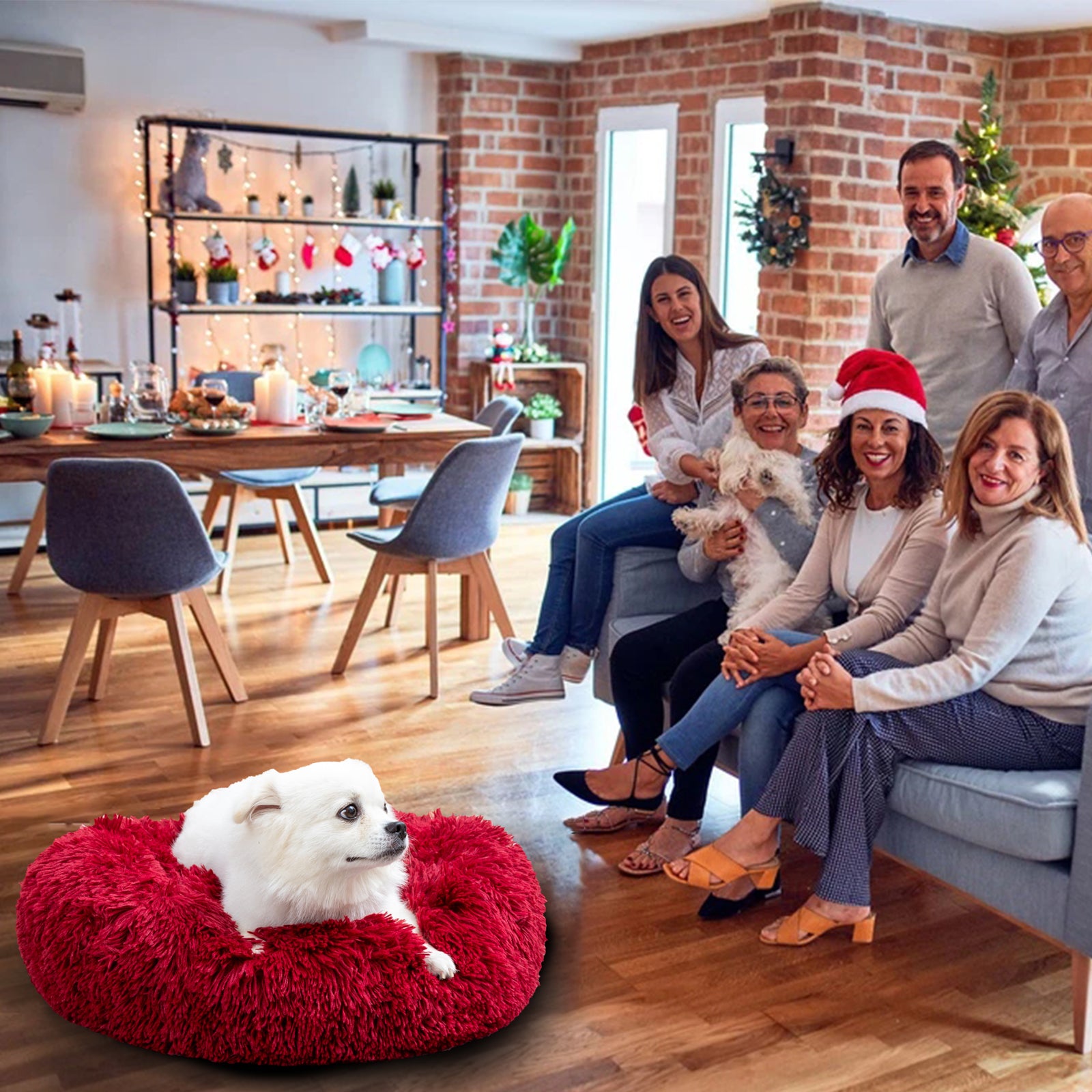 Cama para perro Donut esponjosa y cálida