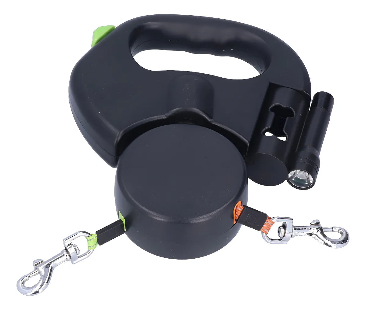 Correa Doble Retráctil Anti-enredos – Comodidad y Seguridad en Cada Paseo