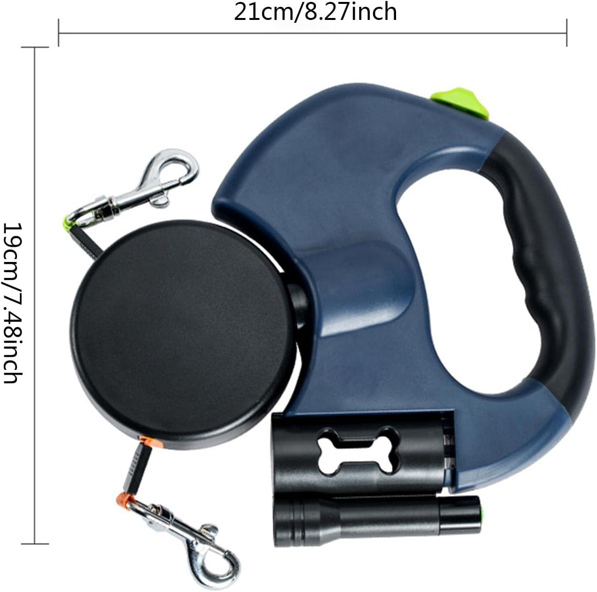 Correa Doble Retráctil Anti-enredos – Comodidad y Seguridad en Cada Paseo